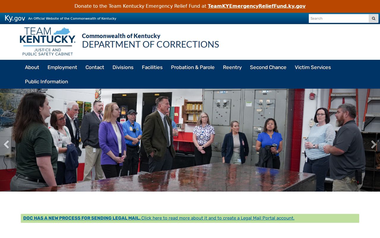 Kentucky corrections source for Meade County custody records
