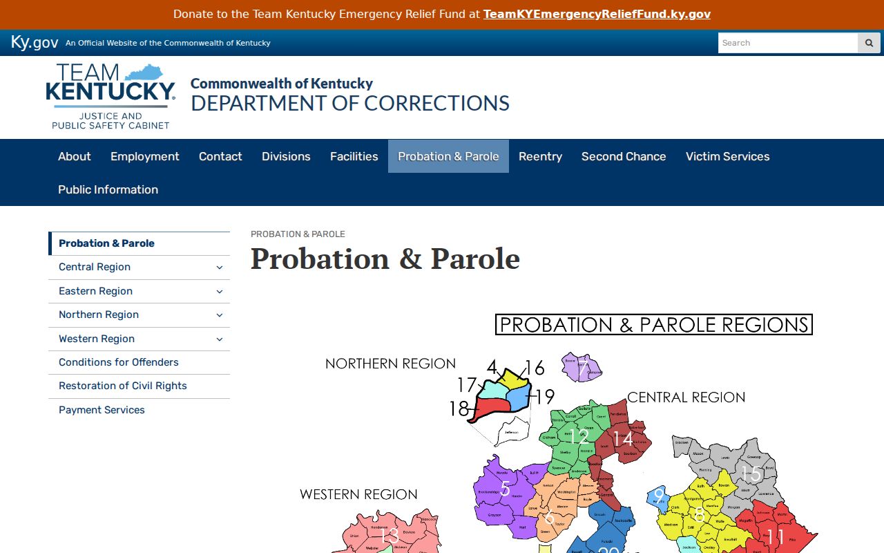 Muldraugh criminal record Kentucky probation and parole source